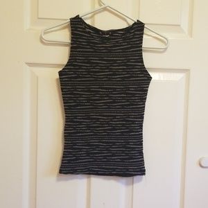 2 sparkly semi sheer sleeves tops